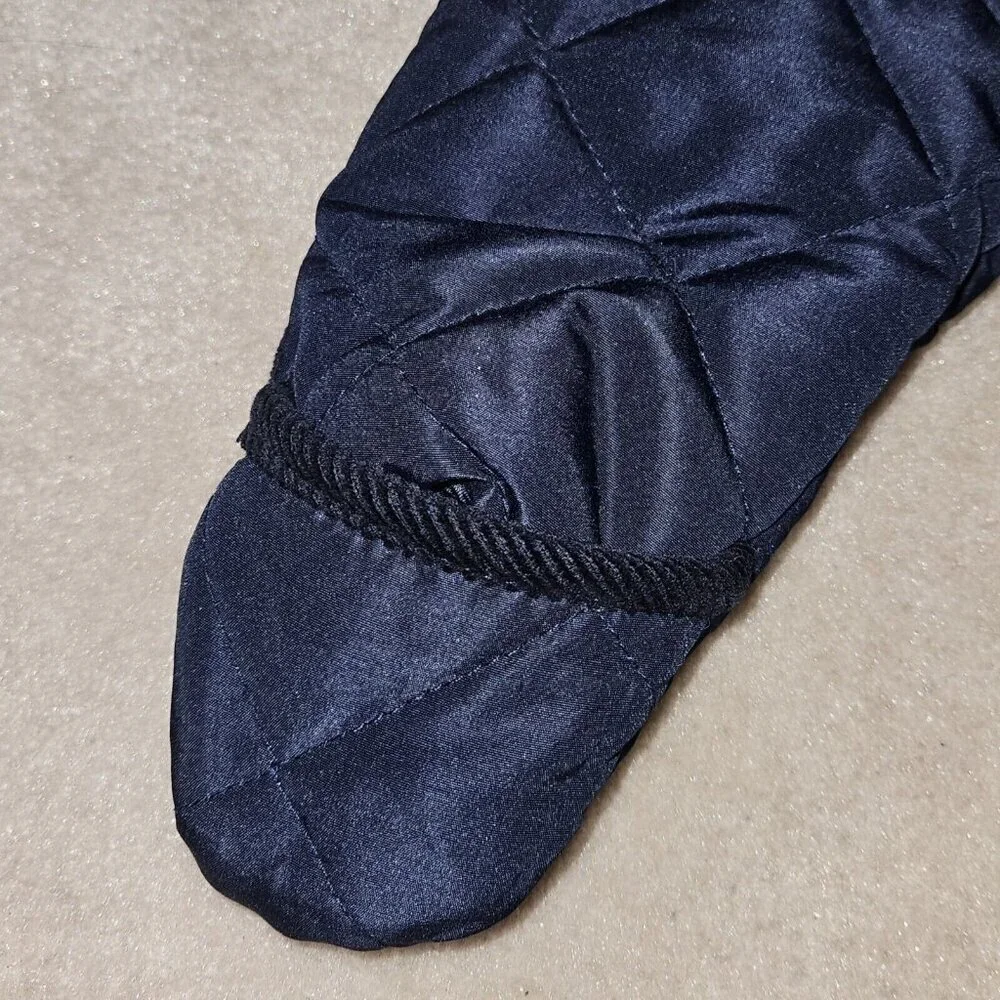 NWT Rothschild Quilted Pram Navy Blue Snowsuit Hooded Lined Baby 3-6 Months